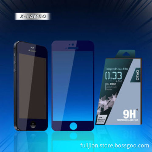 Color tempered-glass screen protector for iPhone 5/5C/5S